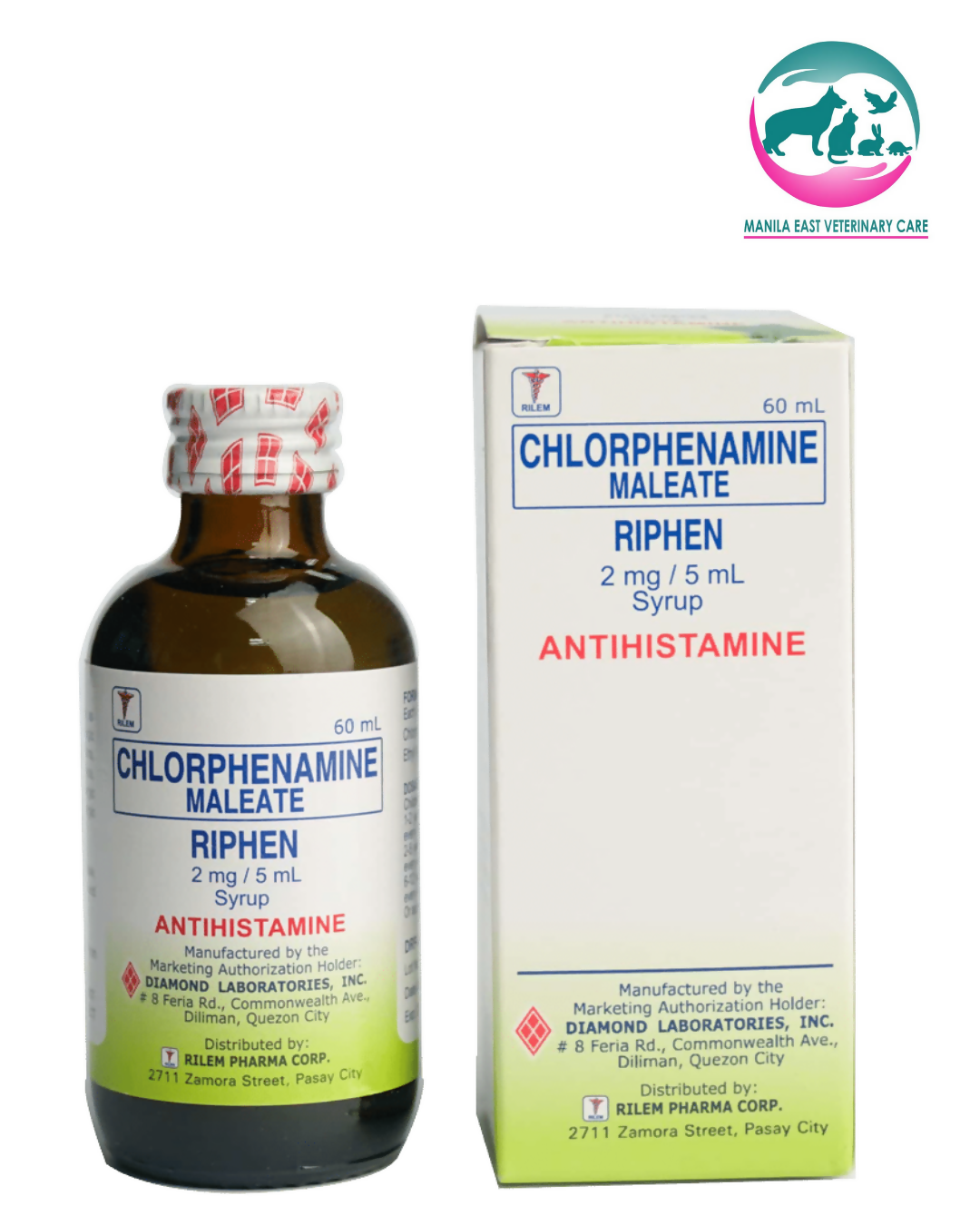 RIPHEN ANTIHISTAMINE SYRUP 60ML