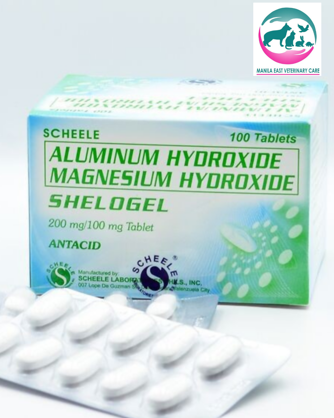 SHELOGEL ANTACID 200MG100MG PER TAB
