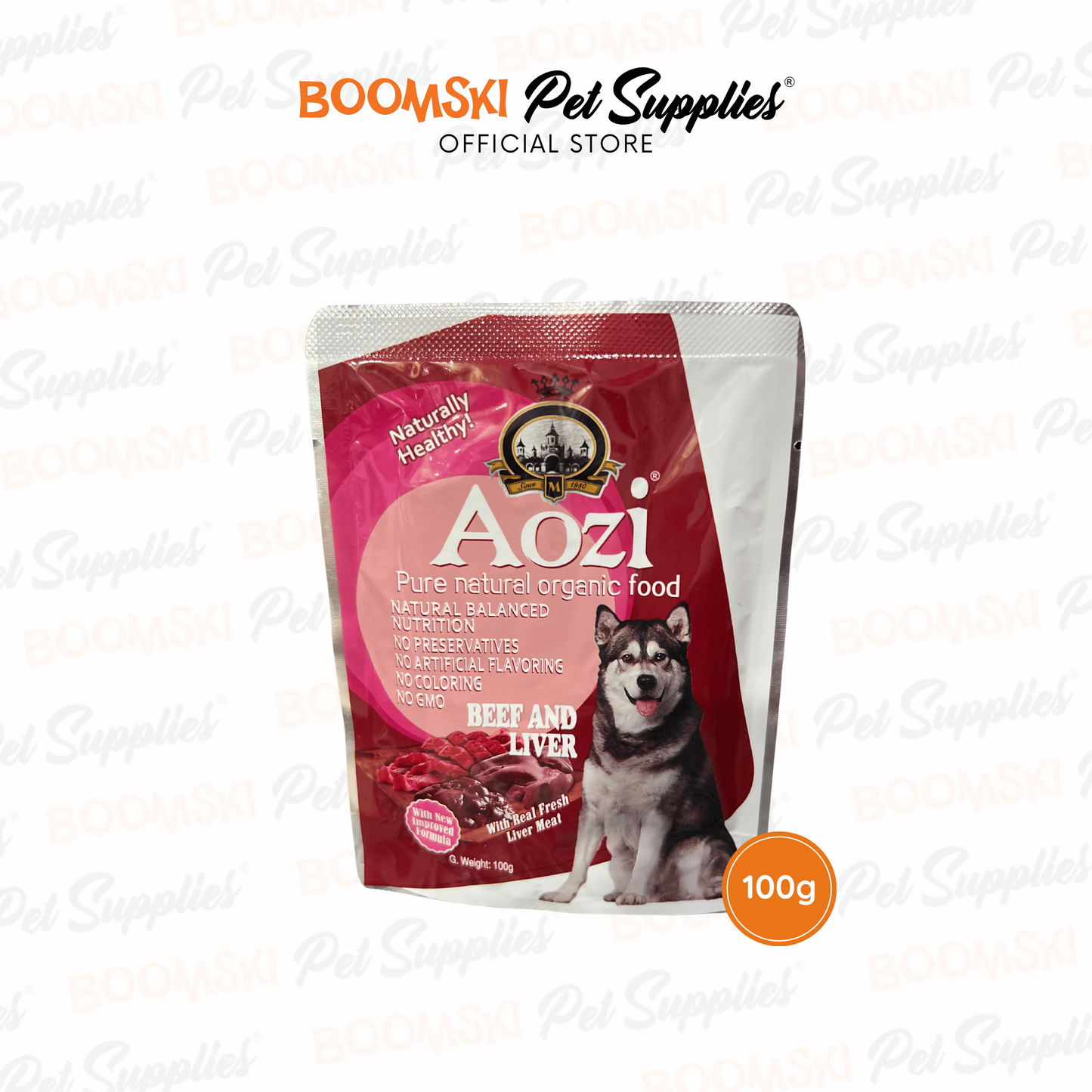 Aozi Dog Pouch Beef & Liver 100g