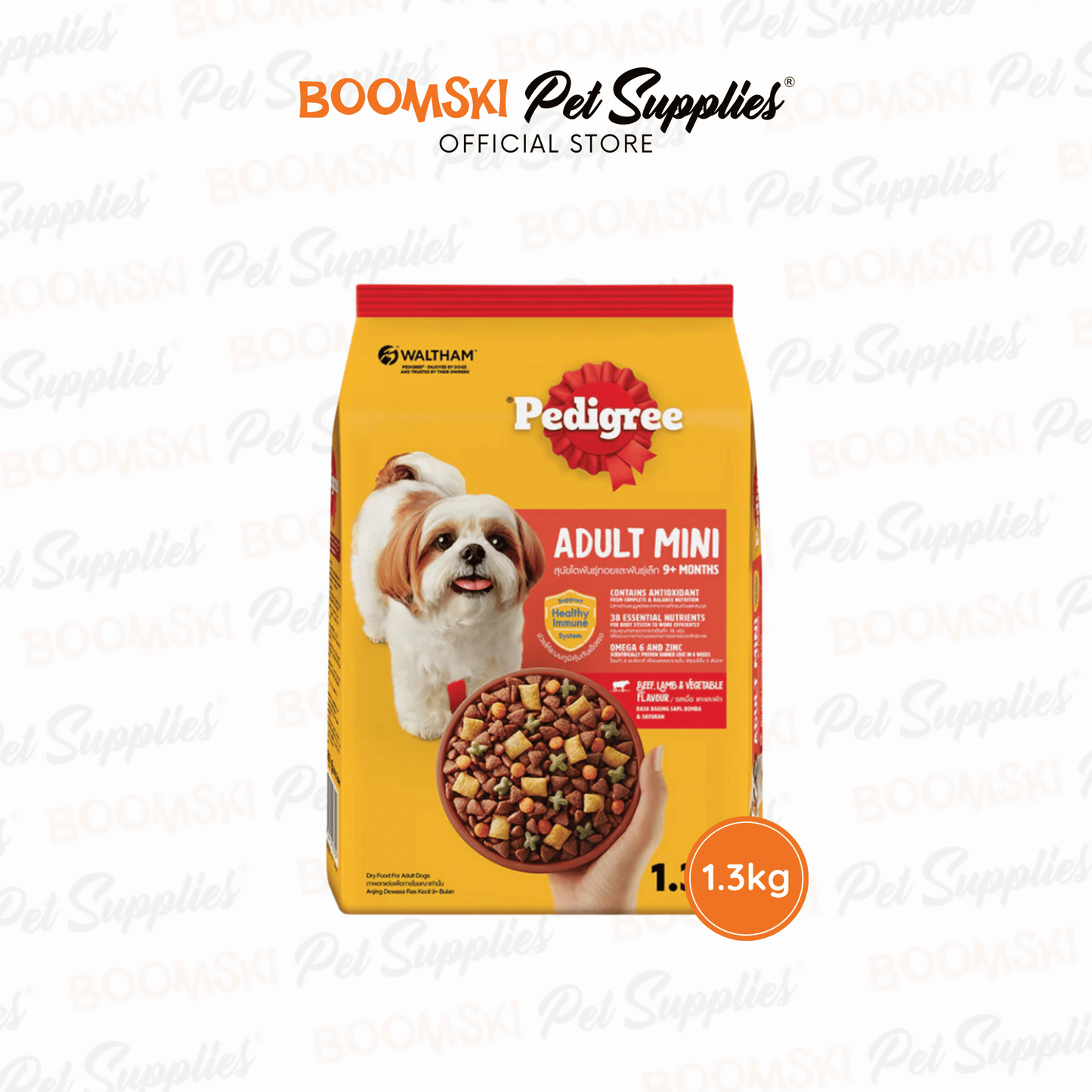 Pedigree Mini Adult Lamb 1.3kg