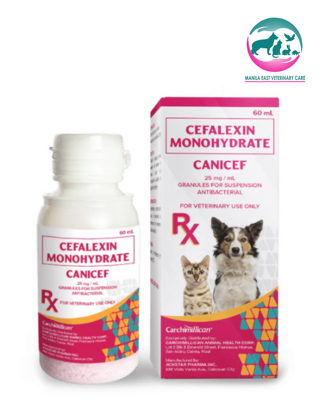 CANICEF CEFALEXIN ANTIBACTERIAL 60ML (2)