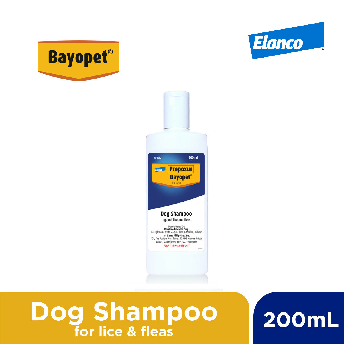 BAYOPET TICK AND FLEA SHAMPOO 200ML