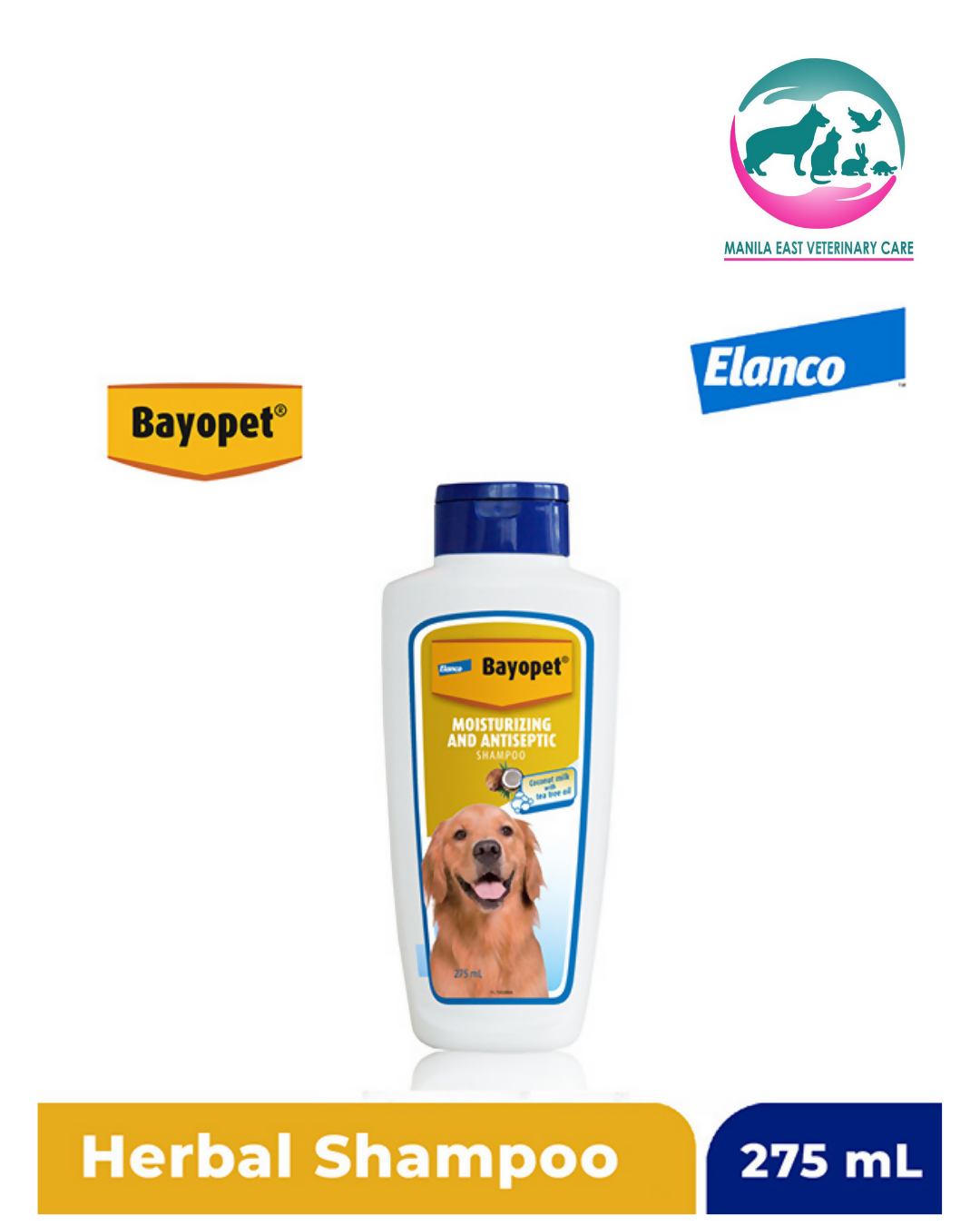 BAYOPET ANTISEPTIC MOISTURIZING SHAMPOO 275ML
