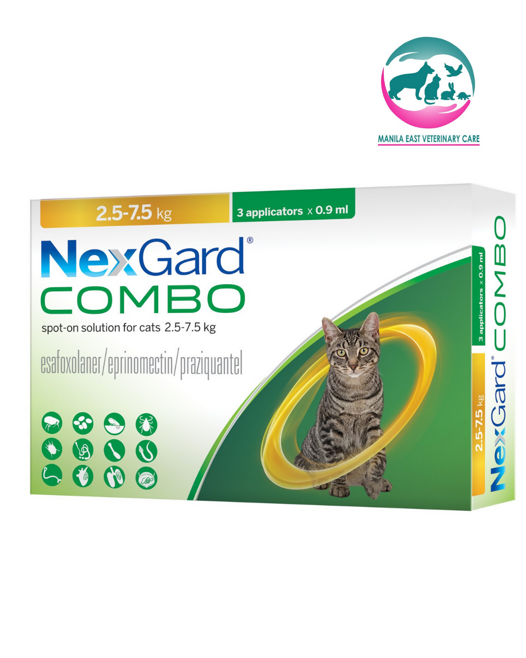 NEXGARD COMBO FOR CATS 2.5-7.5KGS (YELLOW)