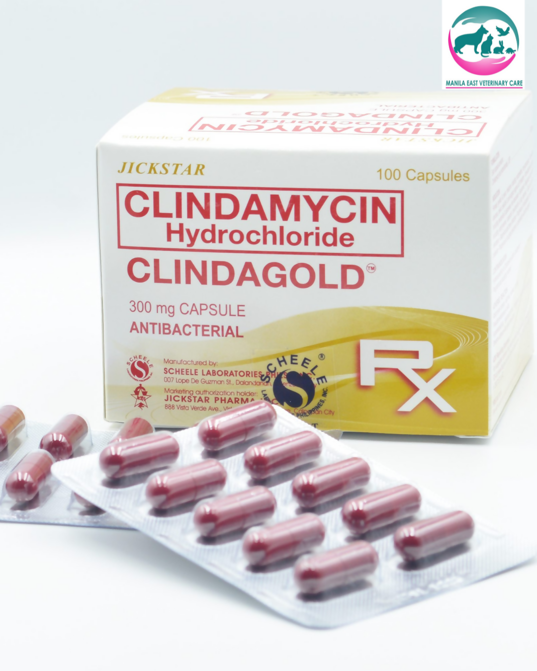 CLINDAGOLD CLINDAMYCIN 300MG PER CAPS