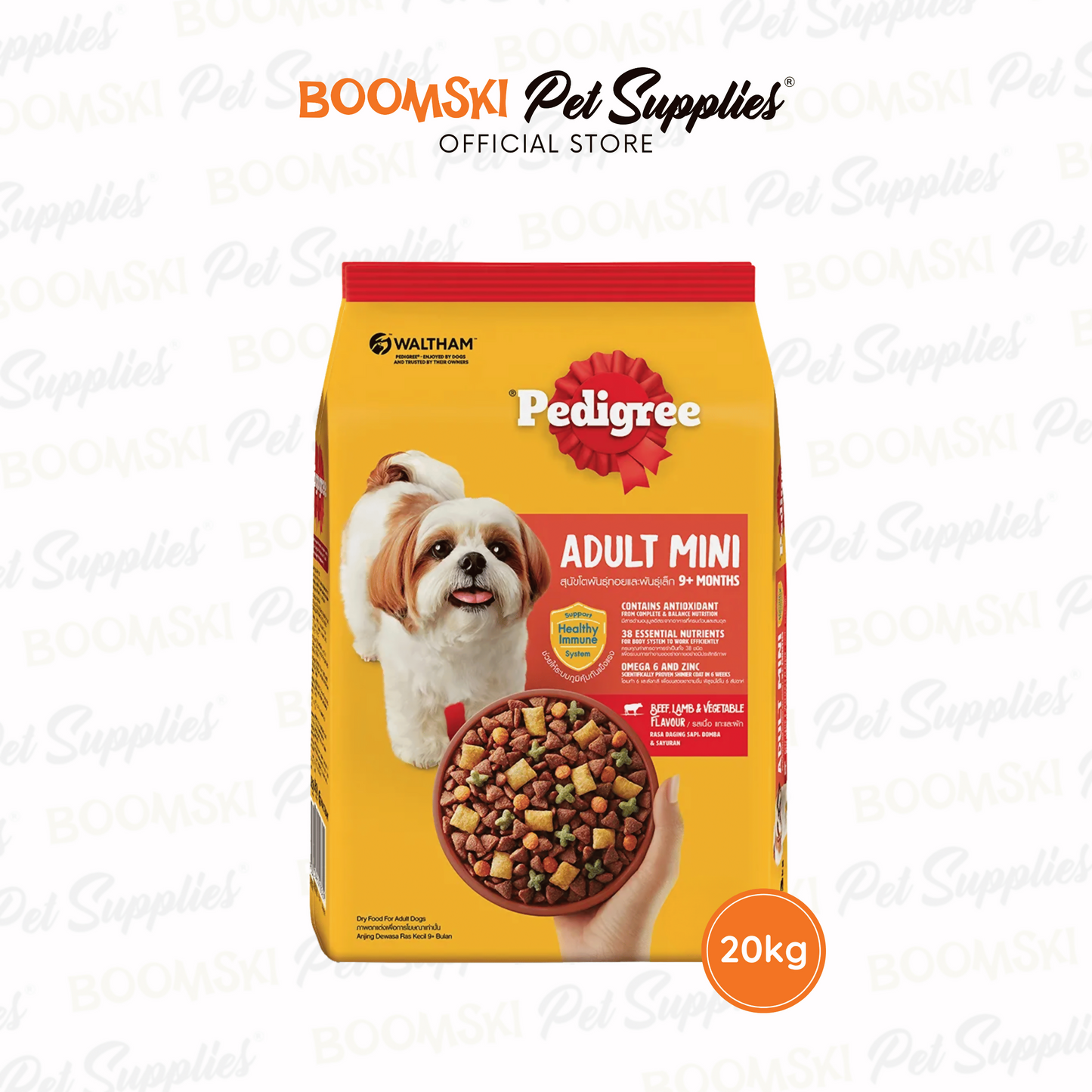 Pedigree Mini Adult Lamb 20kg