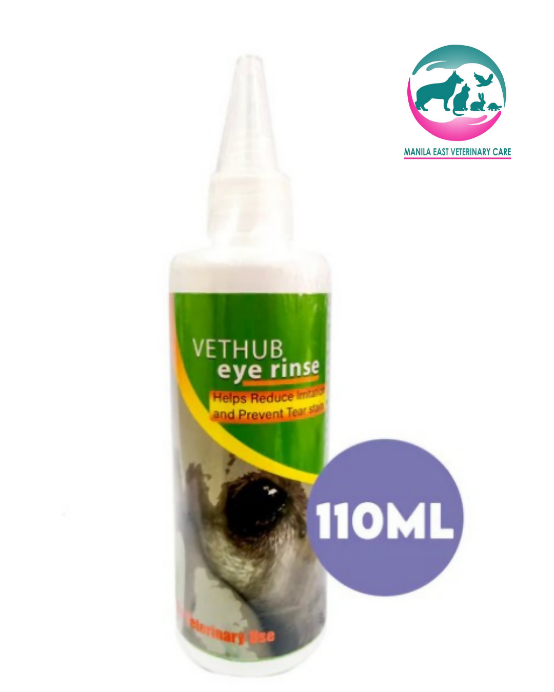 VET HUB EYE RINSE 110ML