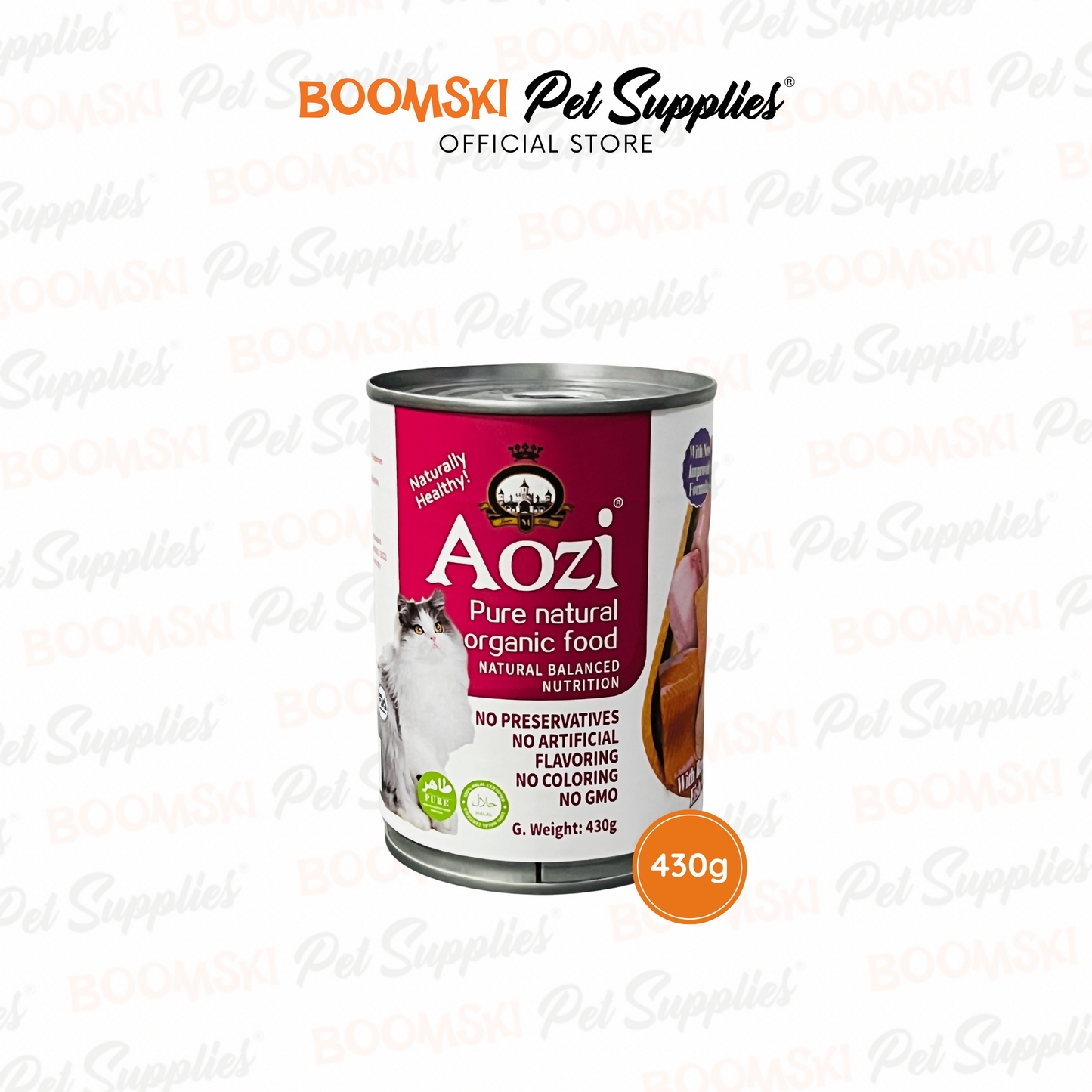 Aozi Cat Can Salmon & Chicken 430g