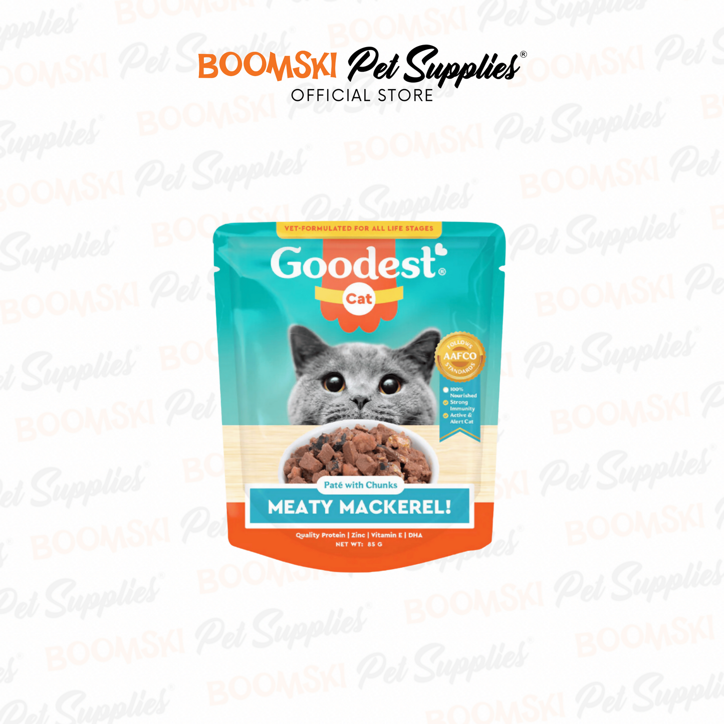 Goodest Adult Cat Wet Food Pouch 85g (Promo 1+1)