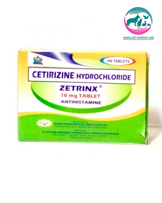 ZETRINX CETIRIZINE 10MG PER TAB