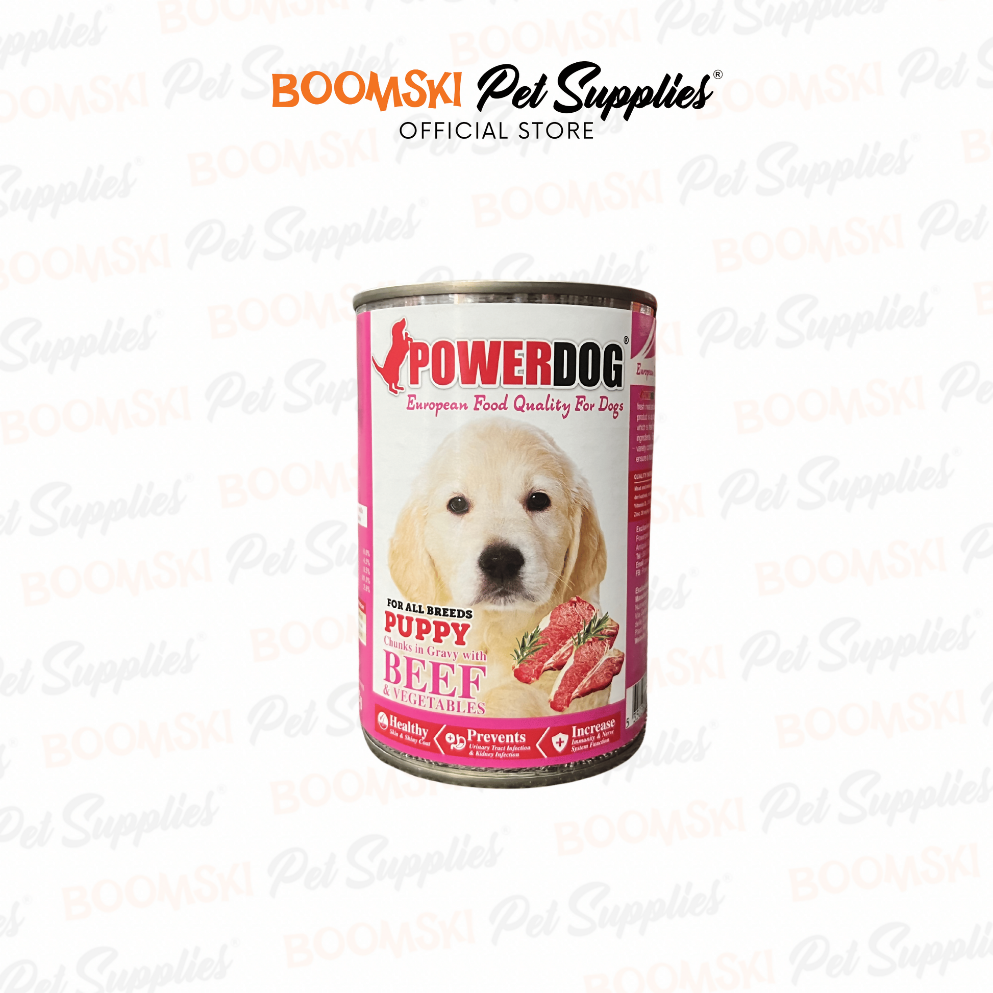 Powerdog Puppy Can Beef 405g