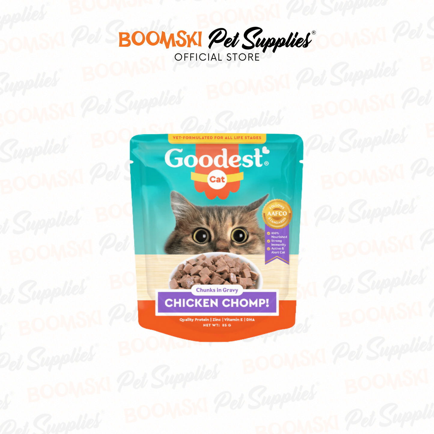 Goodest Adult Cat Wet Food Pouch 85g (Promo 1+1)