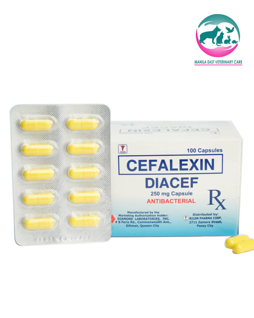 DIACEF CEFALEXIN 250MG PER CAPS