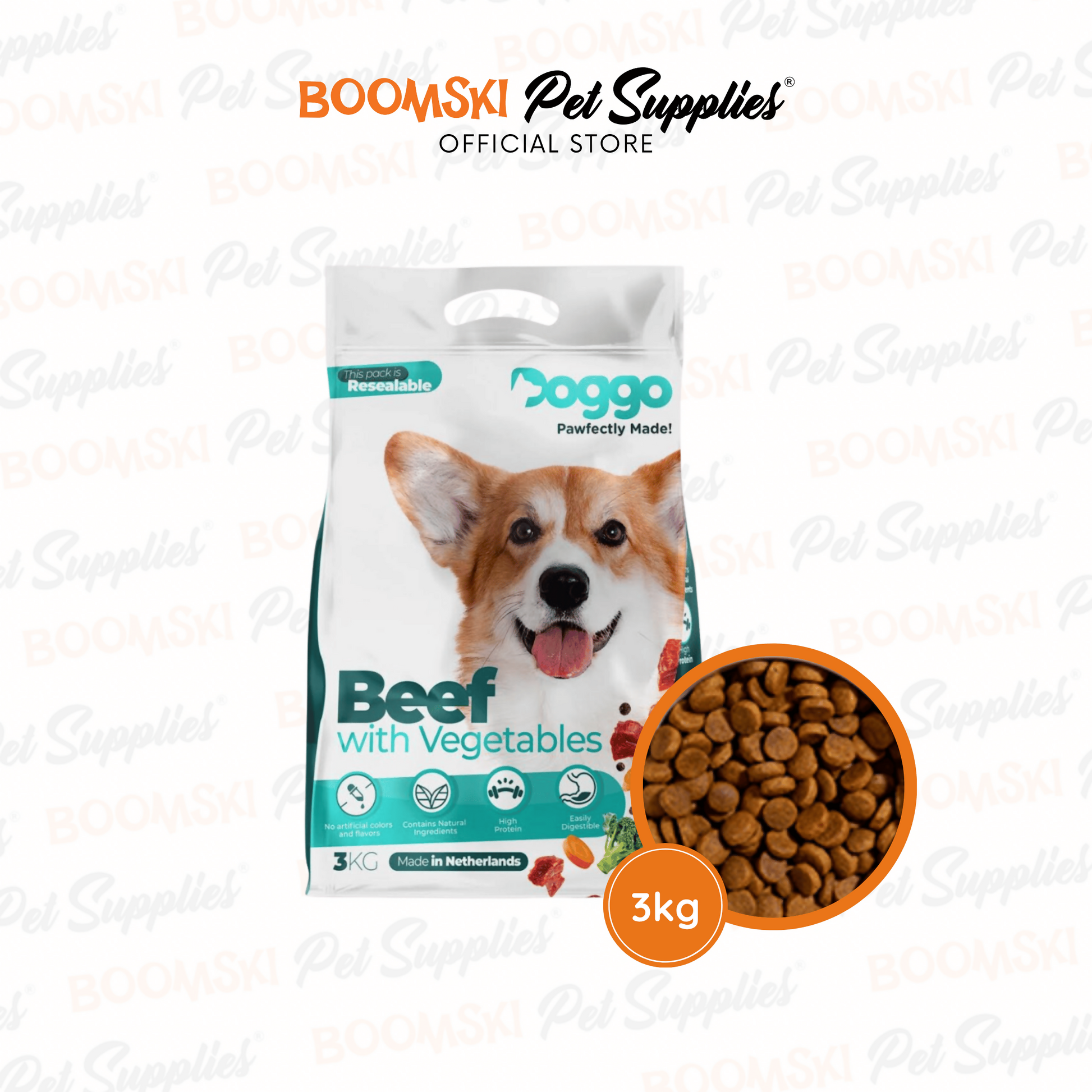 Doggo Beef Vegetable 3kg