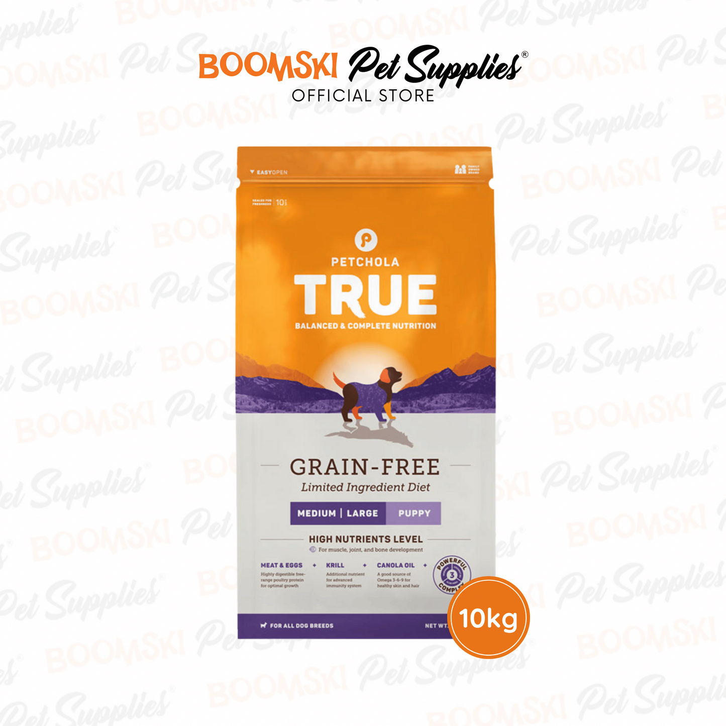 Petchola Grain Free Medium_Large Puppy 10kg