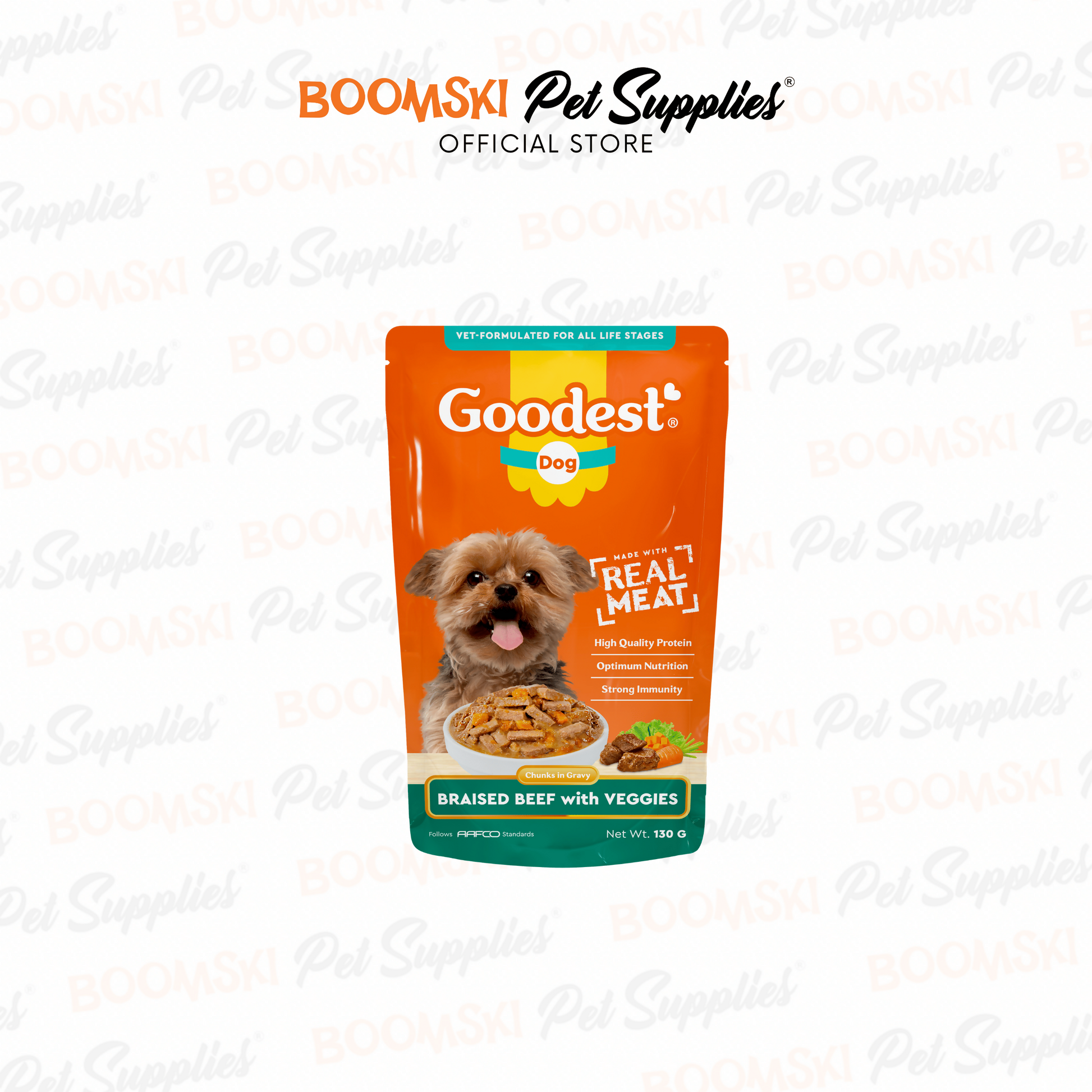 Goodest Adult Dog Wet Food Pouch 130g (Promo 1+1) – Pettr Shop