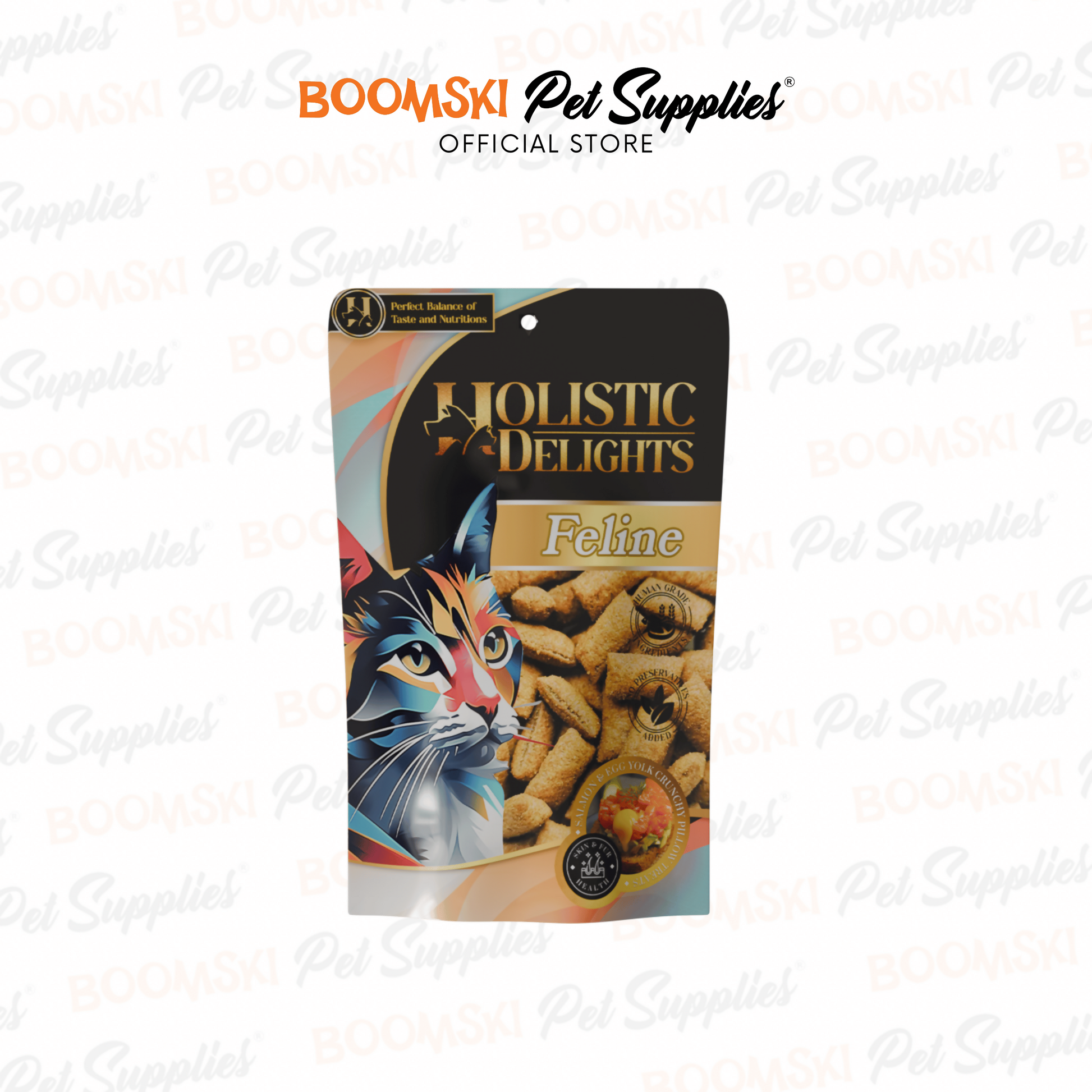 Holistic Delights Cat Treats Salmon Egg Yolk 30g