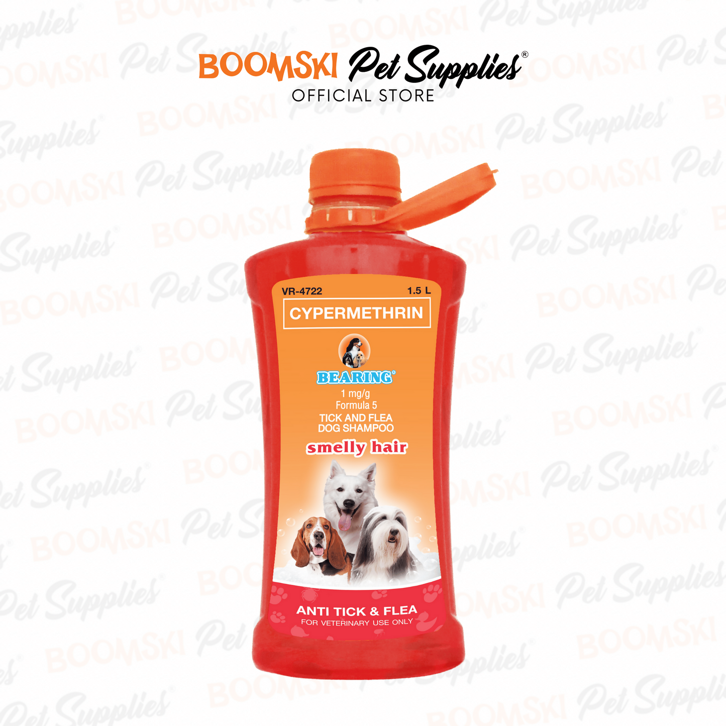 Bearing Tick & Flea Dog Shampoo Smelly Hair 1500ml