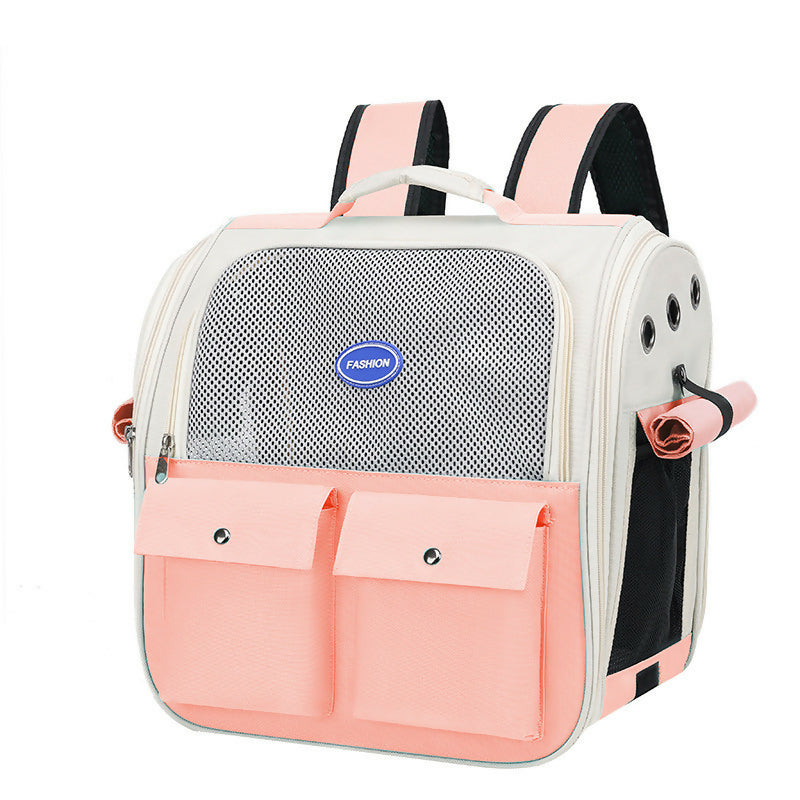 PET CARRIER BACKPACK w/ TWO POCKETS
