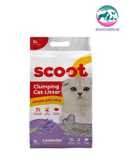 SCOOT LAVENDER CLUMPING CAT LITTER 5L (4KG)