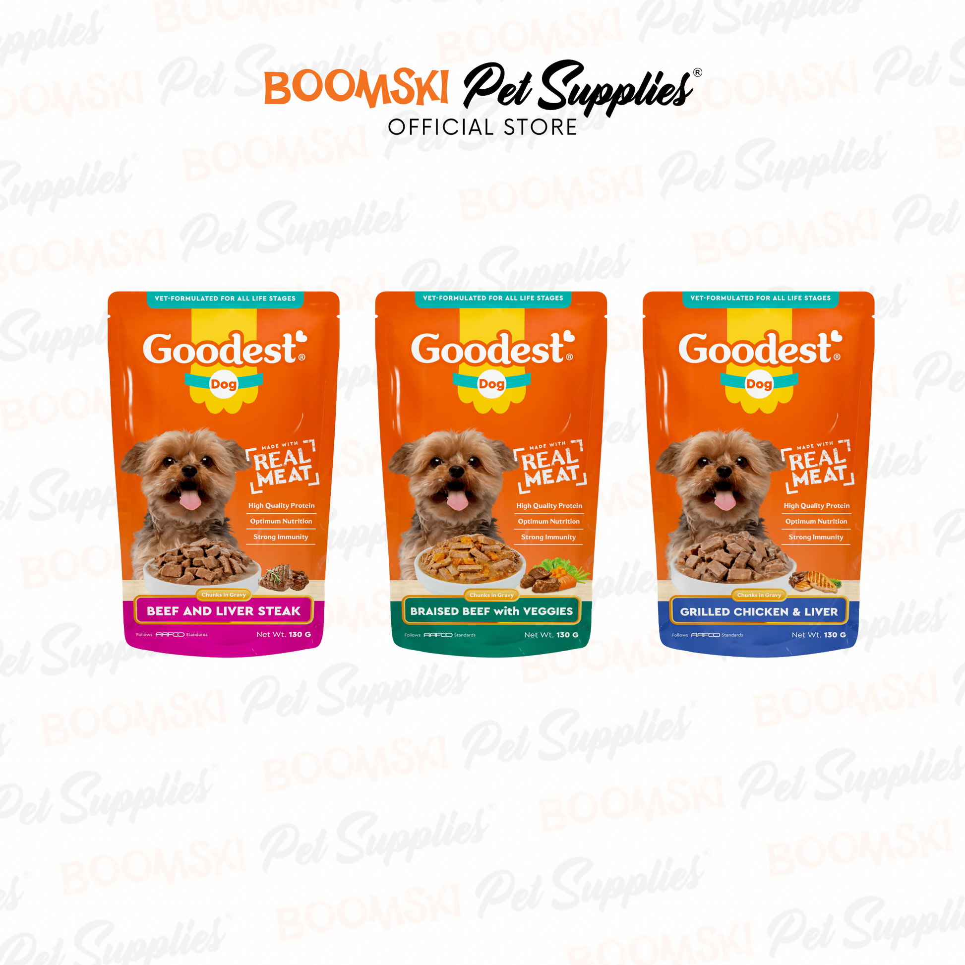 Goodest Adult Dog Wet Food Pouch 130g (Promo 1+1) – Pettr Shop